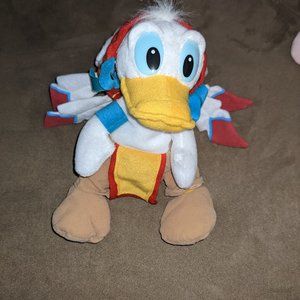 Stuffed Plush Disneyland Walt Disney World FRONTIERLAND Indian DONALD DUCK